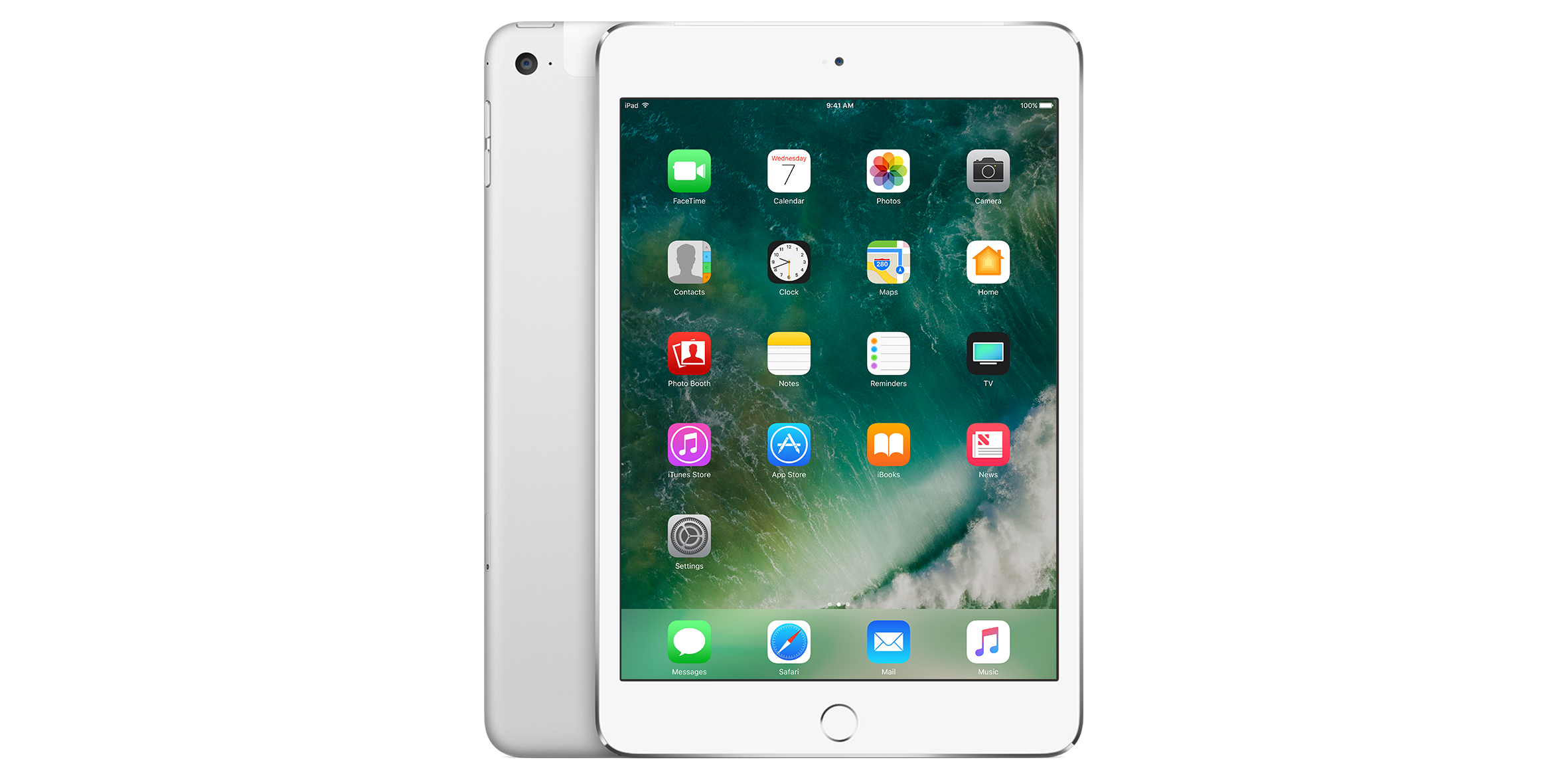 記念日-Apple iPad mini 4 Wi-Fi +• Cellular 128GB シルバー (整備 