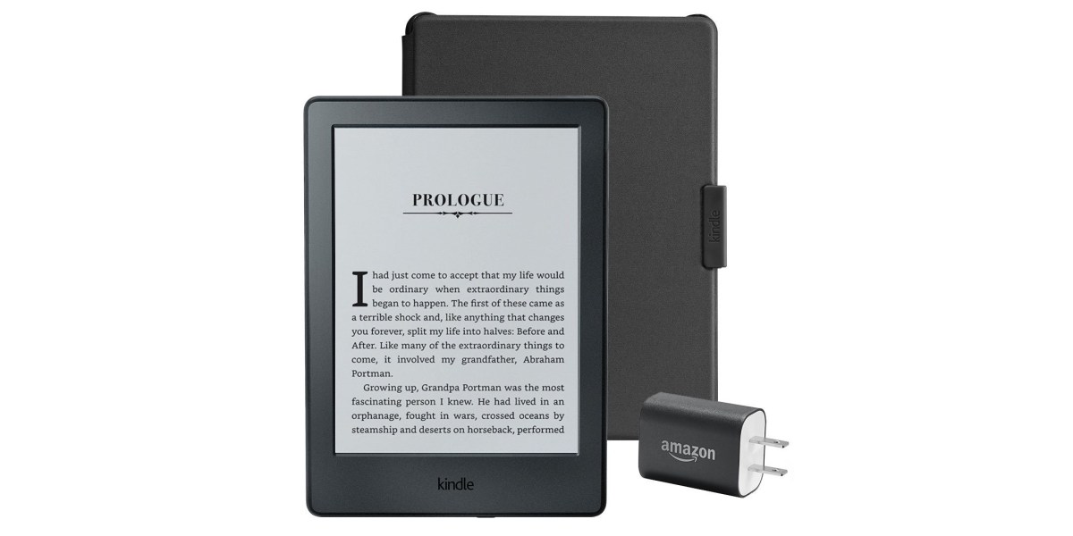 Score a Kindle EReader bundle w/ a charger, cover and more for 80