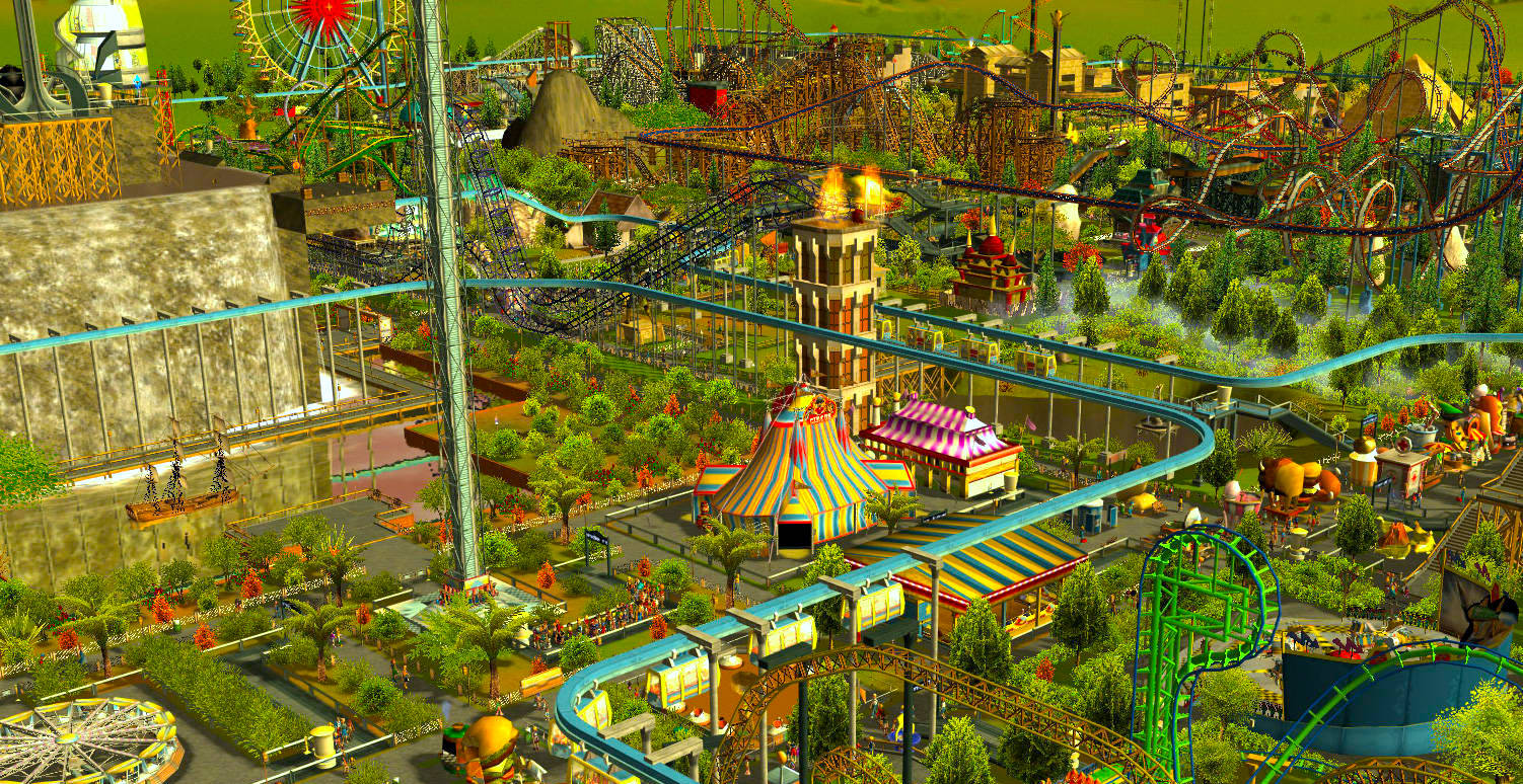 rollercoaster tycoon world increase park value