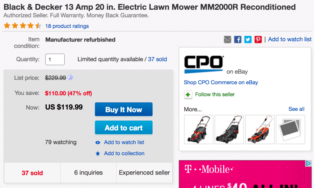 black-decker-mower-ebay-deal