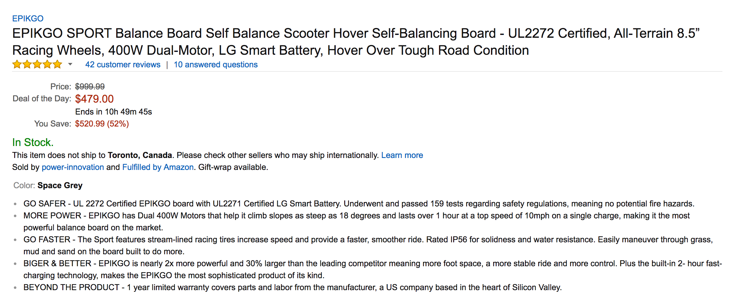 Why walk if you can take a hoverboard The Self Balancing EPIKGO