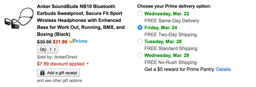 Save On Anker Soundbuds Nb10 Bluetooth 32 Or W Lightning Cable 30 Prime Shipped 9to5toys