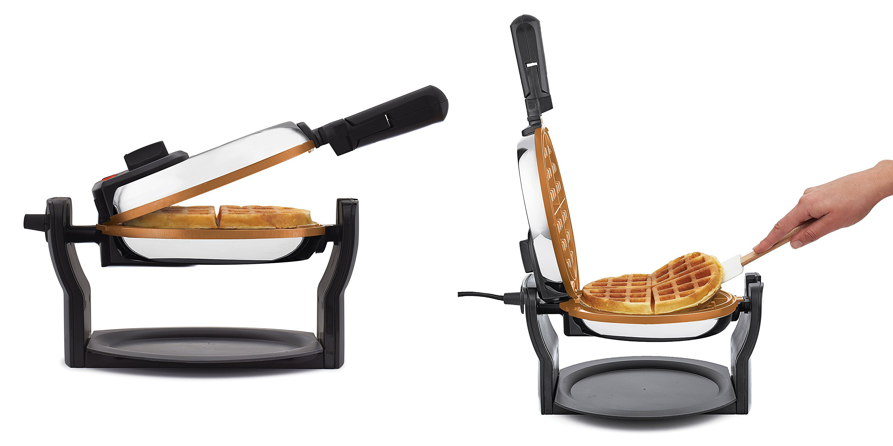 It's time for homemade Belgian waffles, get the Bella Rotating Ceramic