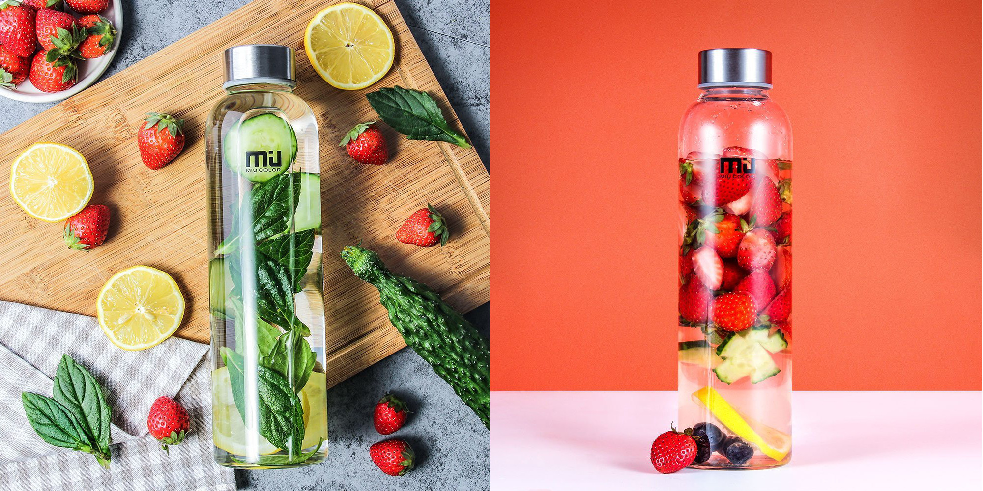 Glass Water Bottle + sleeve for just $8 Prime shipped, more