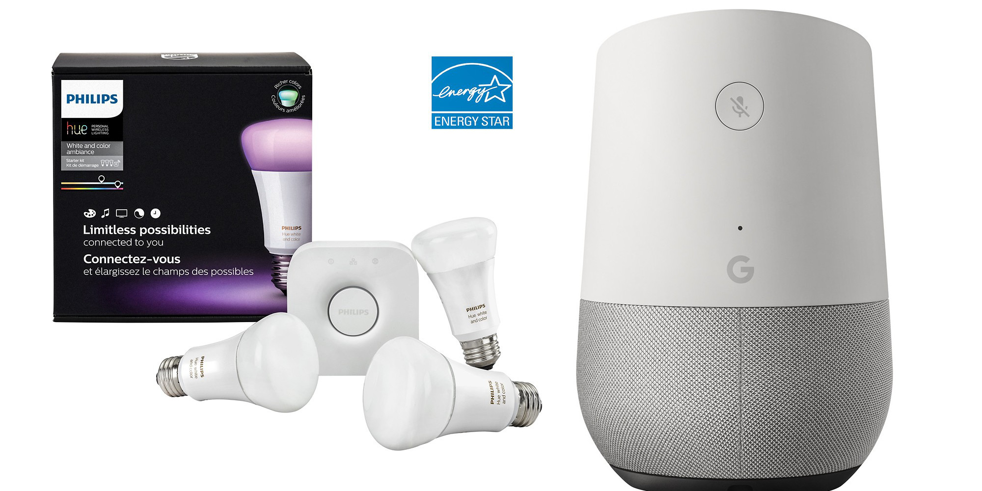 google home mini philips hue bundle