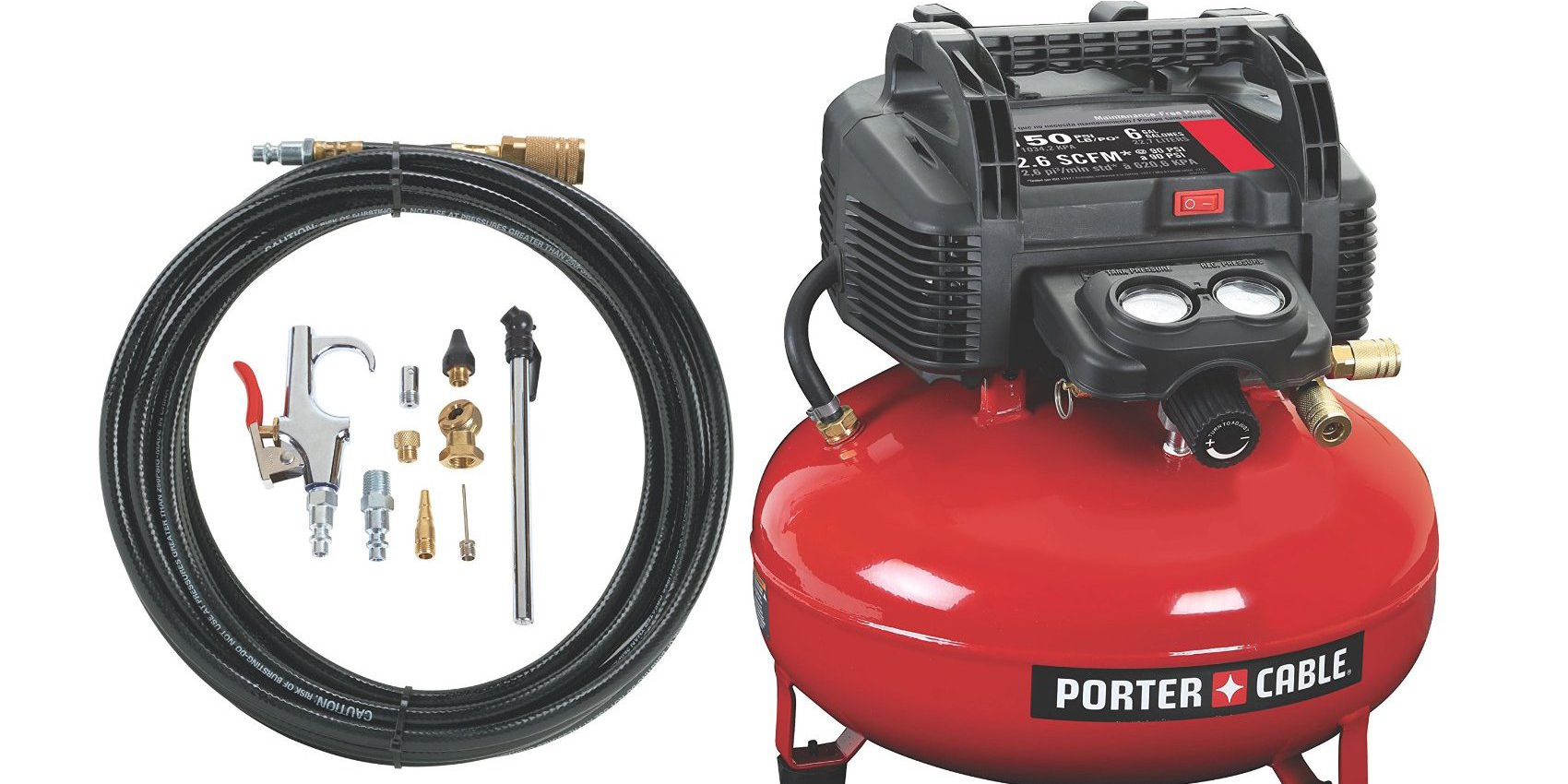 porter-cable 135 psi air compressor 4 gal