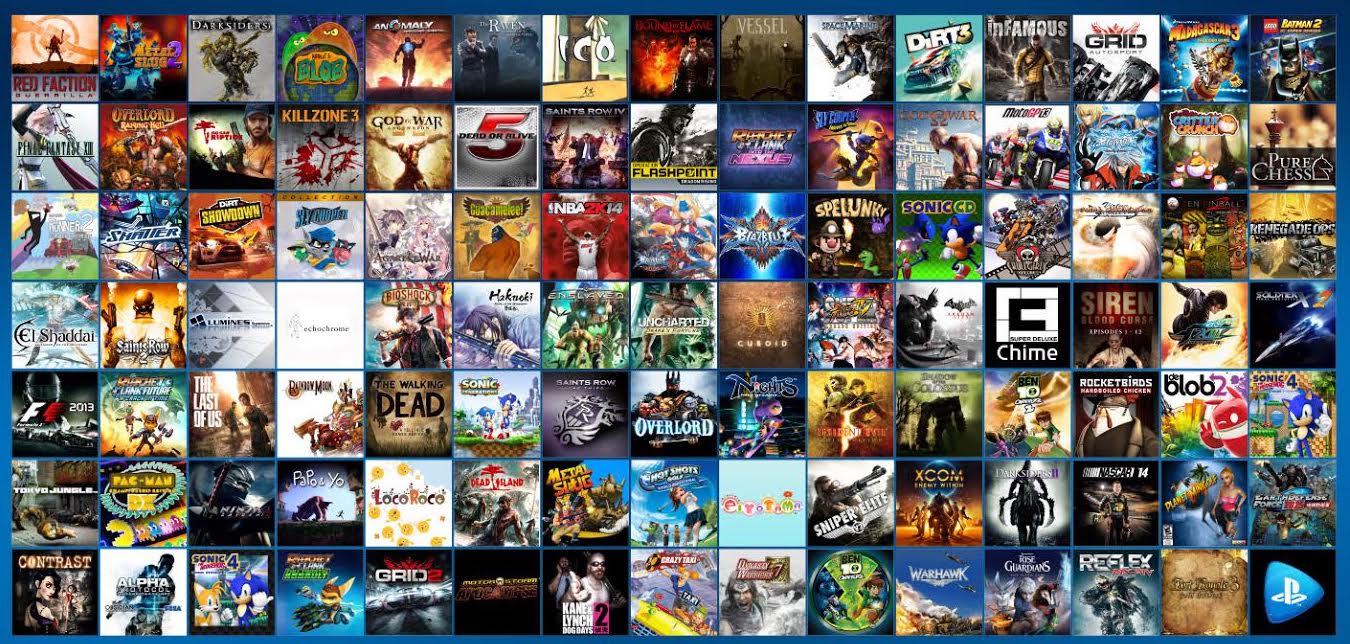 Playstation 4 shop games 2013