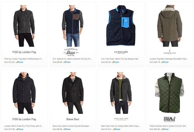 Save 70% off or more at Amazon on Men's outerwear: Calvin Klein, London ...