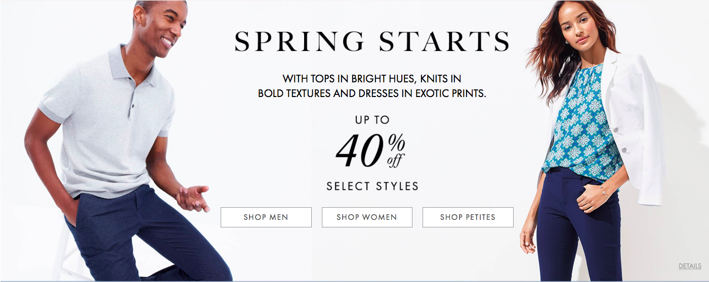 Banana Republic Factory offers up to 40% off select men and women's ...
