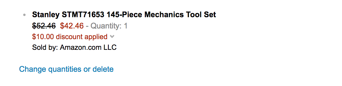 STANLEY STMT71653 145-Piece Mechanics Tool Set, Chrome 