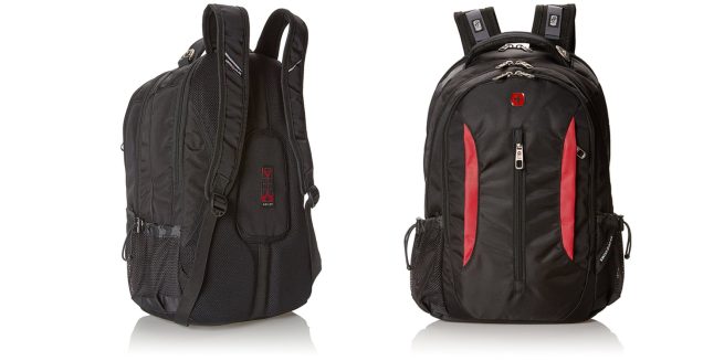 SwissGear's red and black backpack protects your computer for $21 (Reg ...