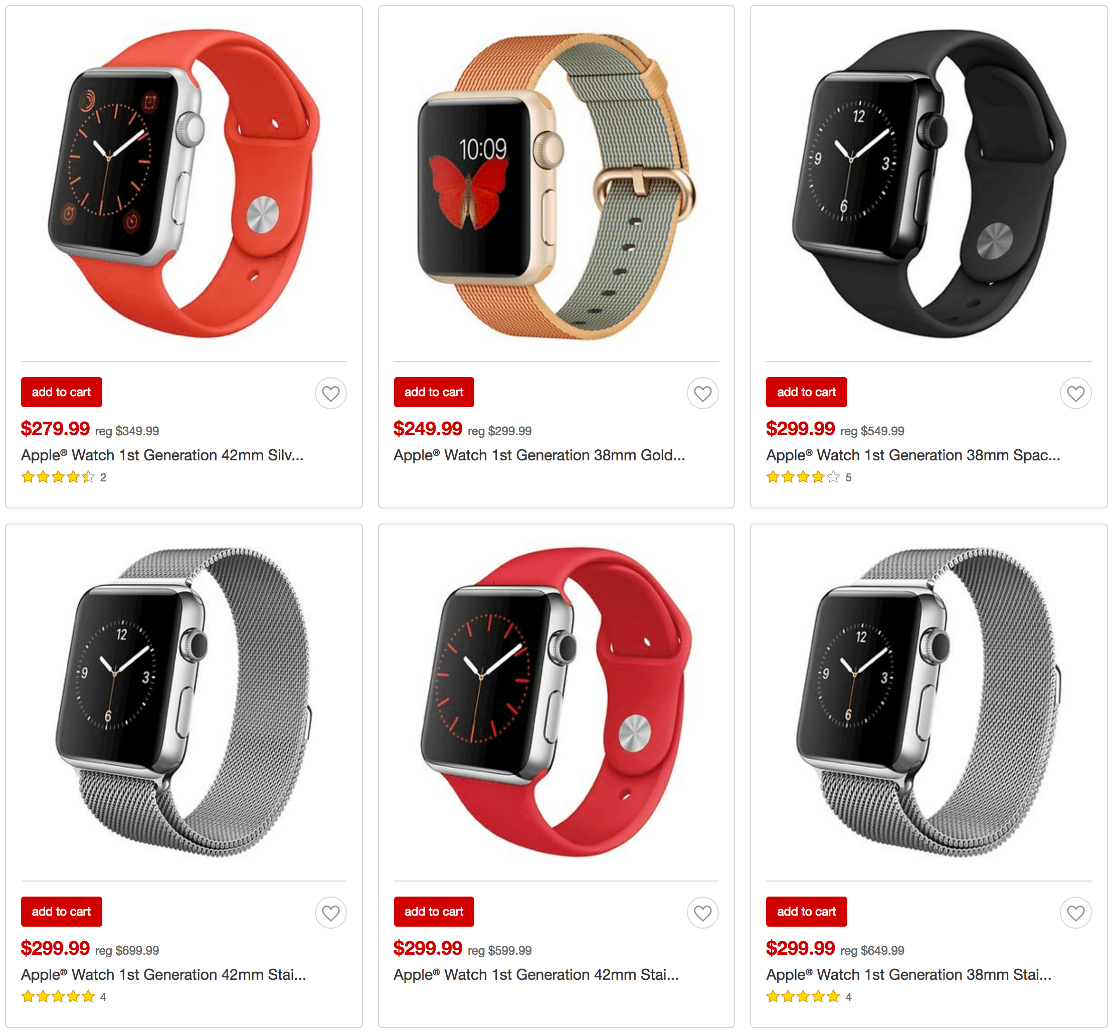 Apple Watch Series 1 gets a big discount at Target, priced from 200