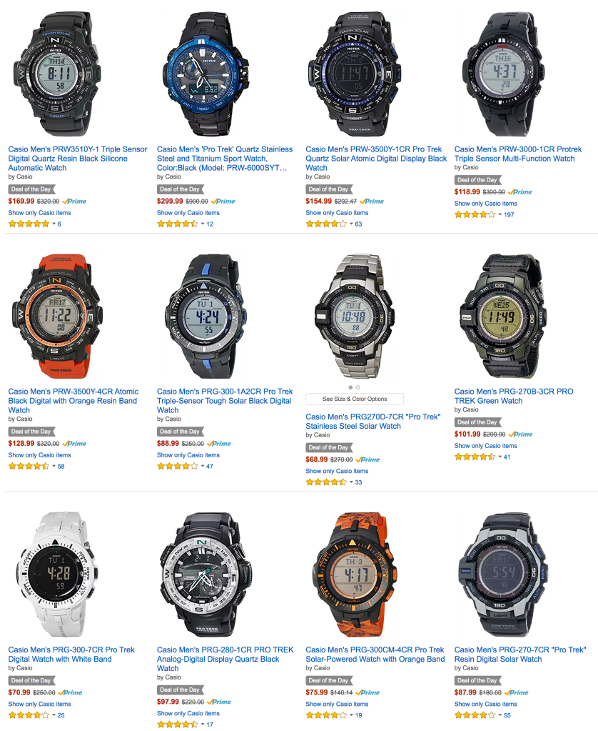 Casio Watches up to 60% off highlight Amazon's Gold Box, from $69