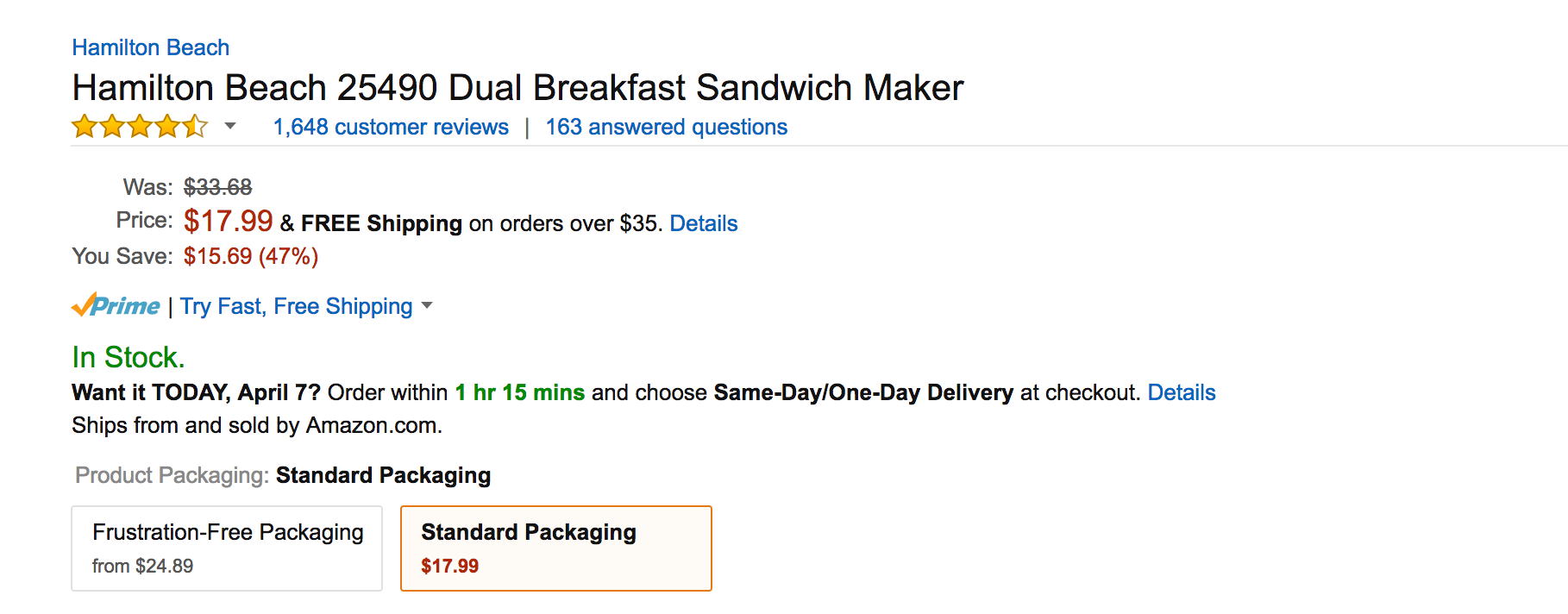 Hamilton Beach Dual Breakfast Sandwich Maker (25490) - REVIEW and