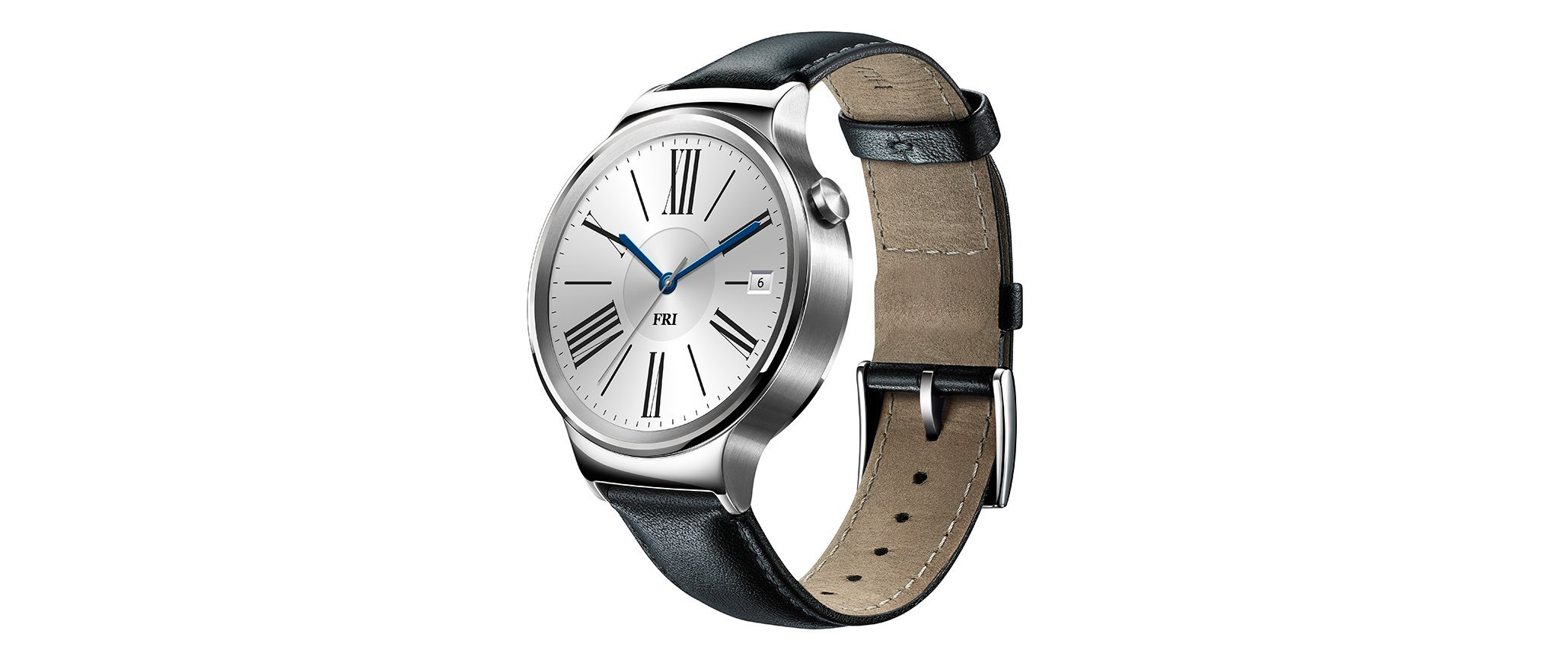 Huawei Watch Stainless Steel w/ Black Leather Strap $165 (Amazon all ...