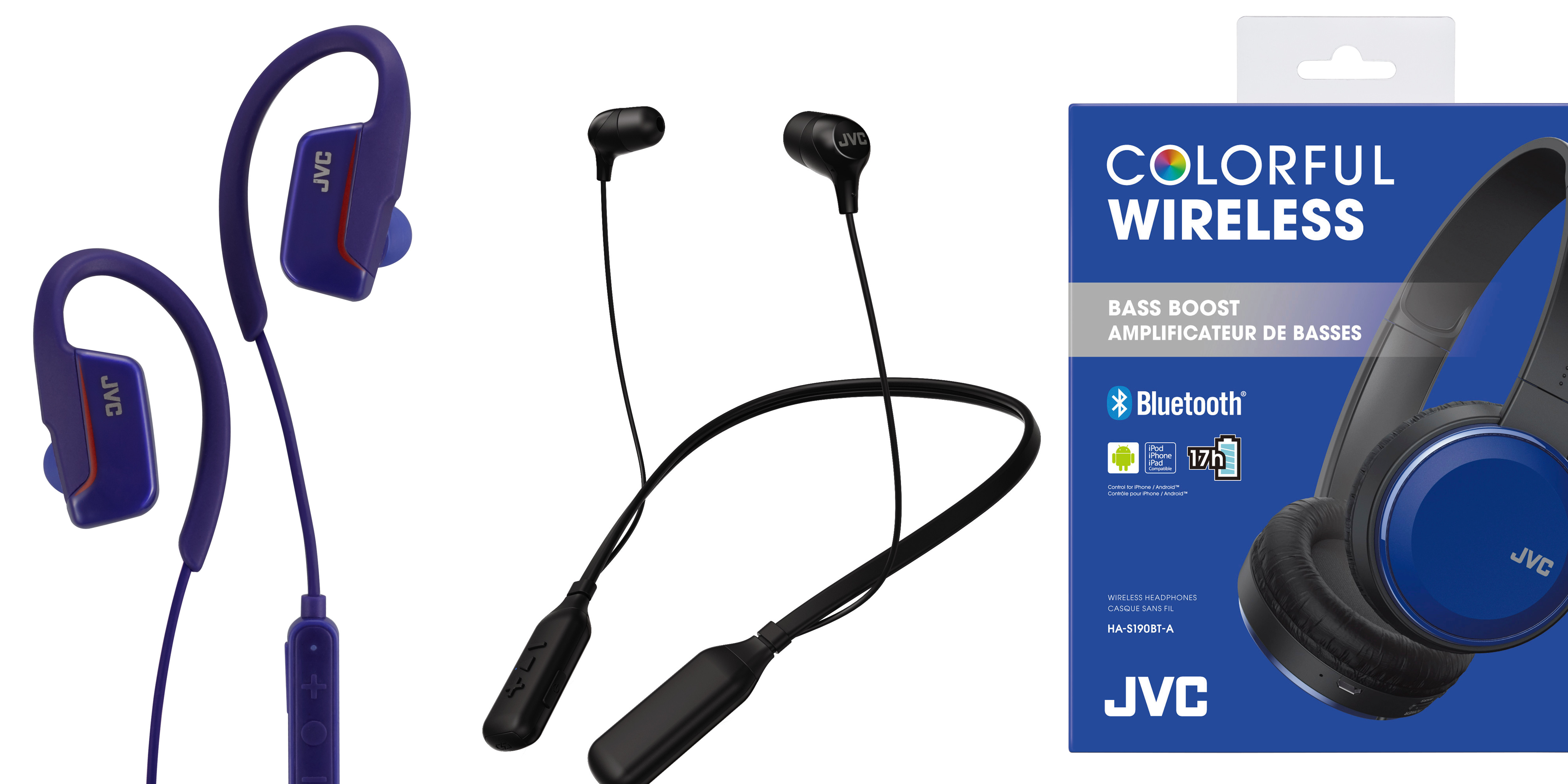 JVC releases new Bluetooth inear and sport headphones