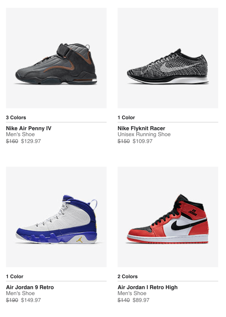 Nike Flash Sale takes up to 50% off through Friday evening