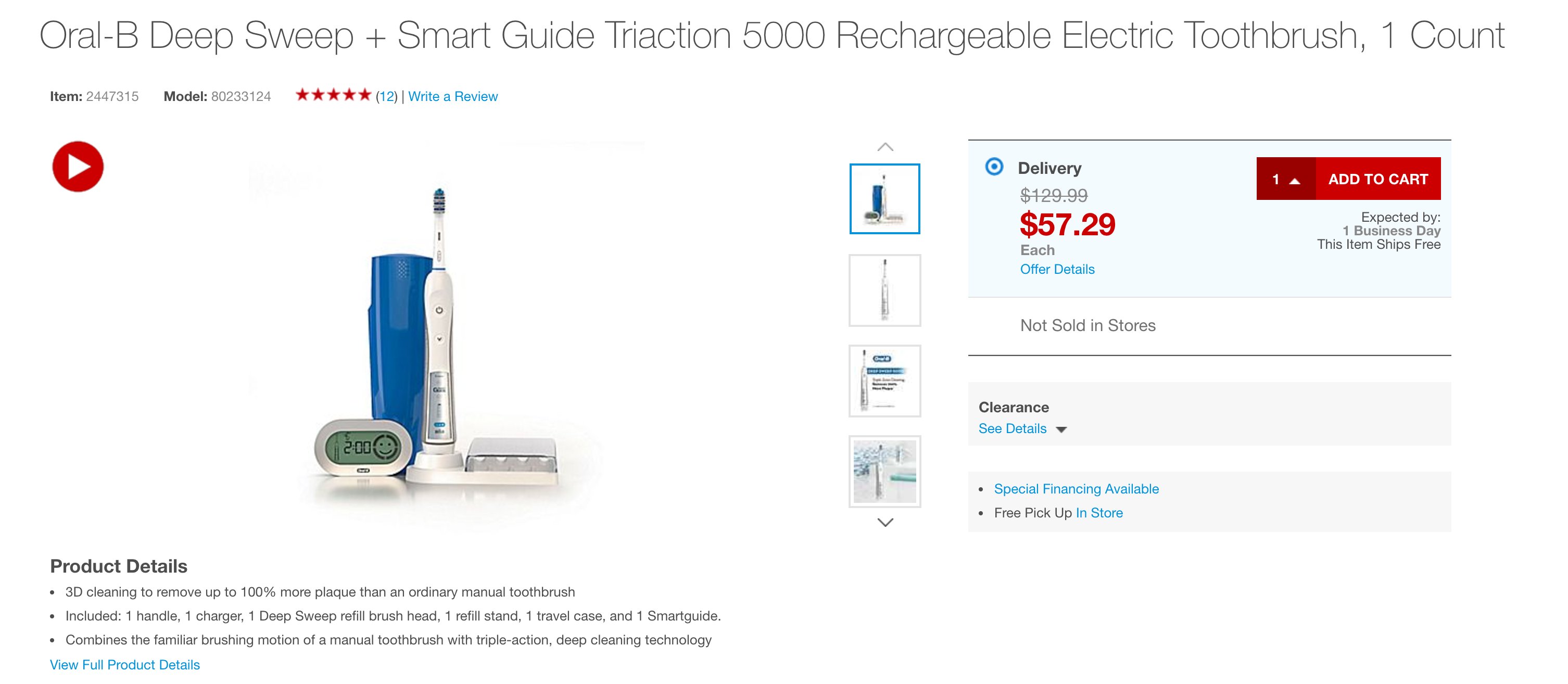 Oral-B Deep Sweep 5000 Electric Toothbrush drops to $57 shipped - 9to5Toys