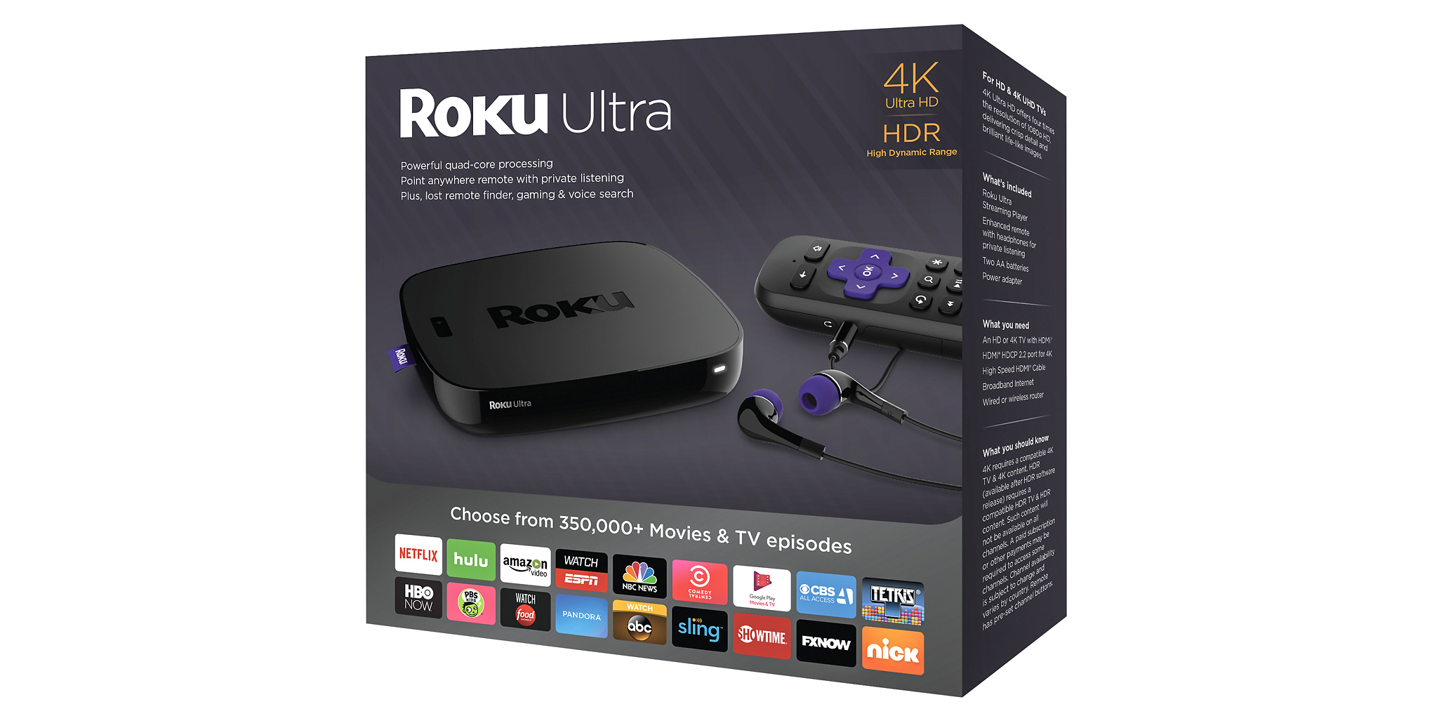 Roku Ultra 4K HDR Streaming Media Player as low as $80 (Reg. $120+)