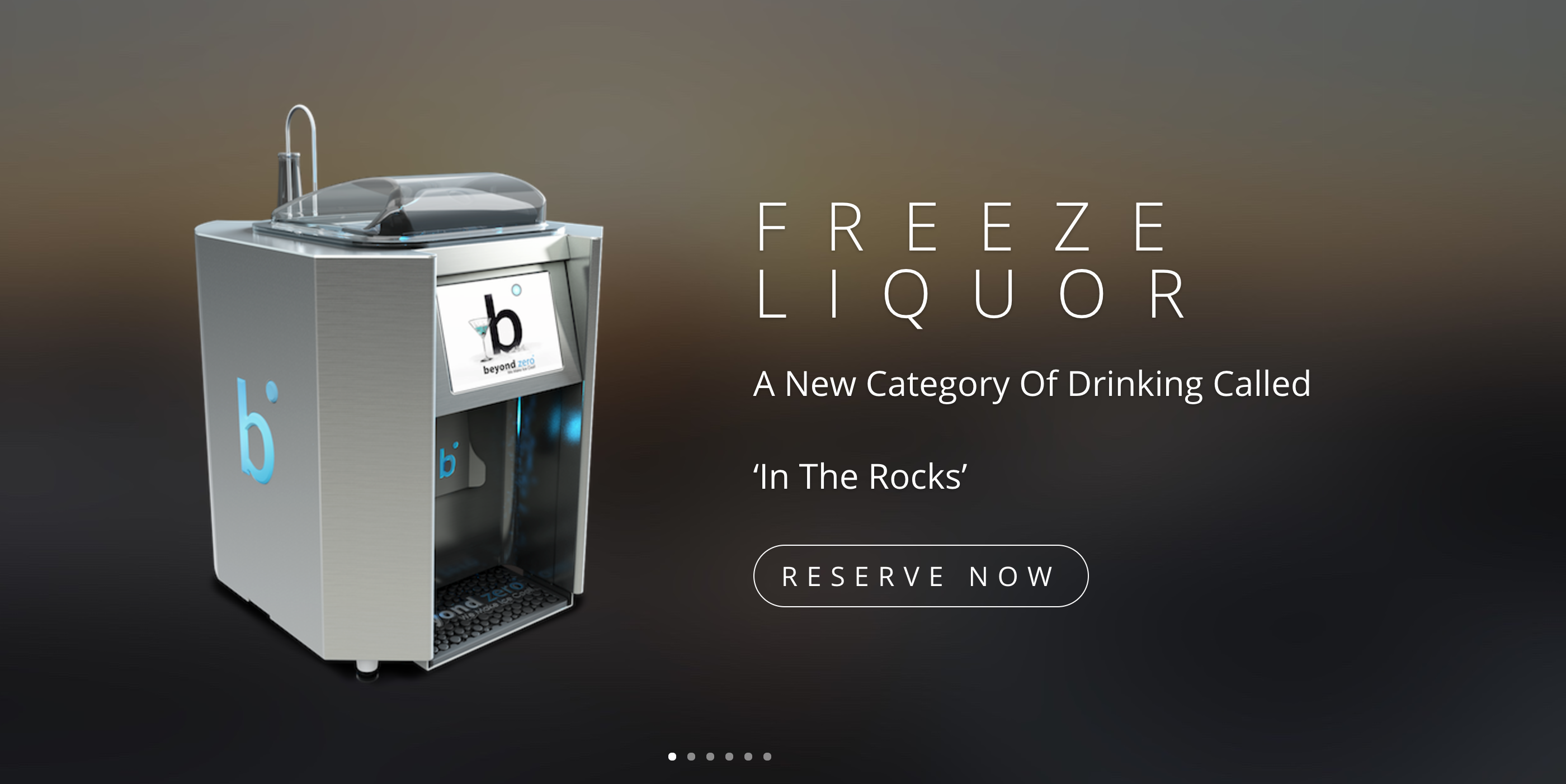 Beyond Zero's liquor freezer puts your cocktail "in the rocks"