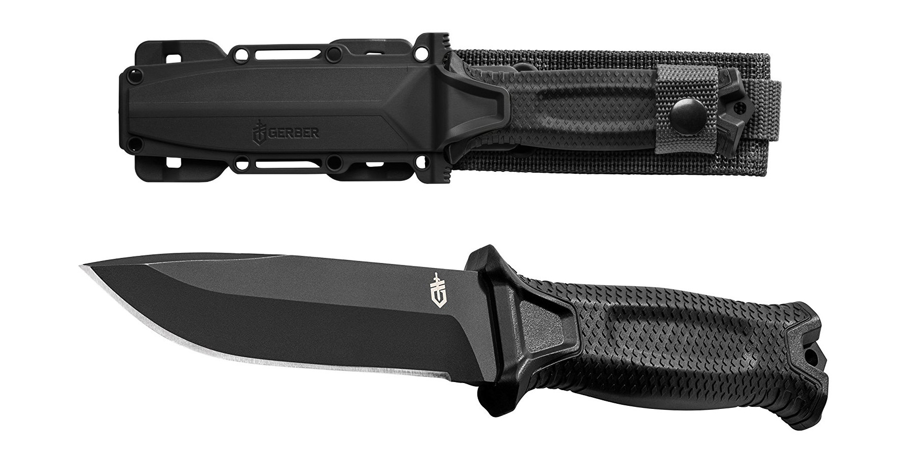 Gerber’s best-selling StrongArm Black Knife with Sheath $42 shipped