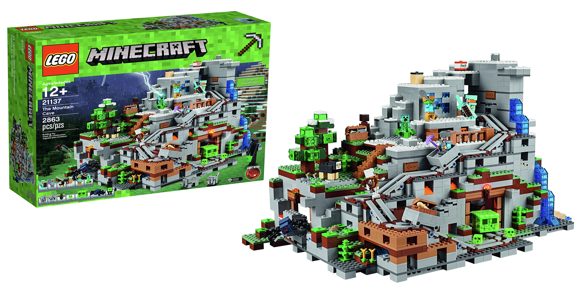 LEGO s Latest Is A Massive 2 800 piece Minecraft Mountain Cave Set