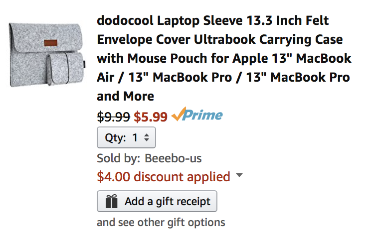 Dodocool laptop cheap sleeve