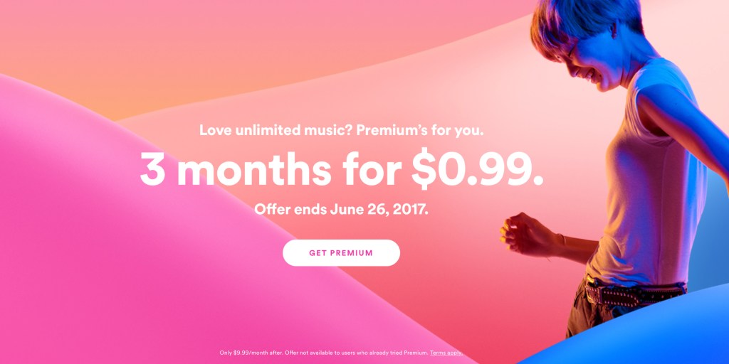 3 mesi di Spotify Premium a € 9,99 »