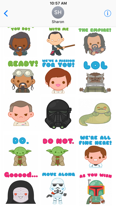 Star Wars Stickers i App Store