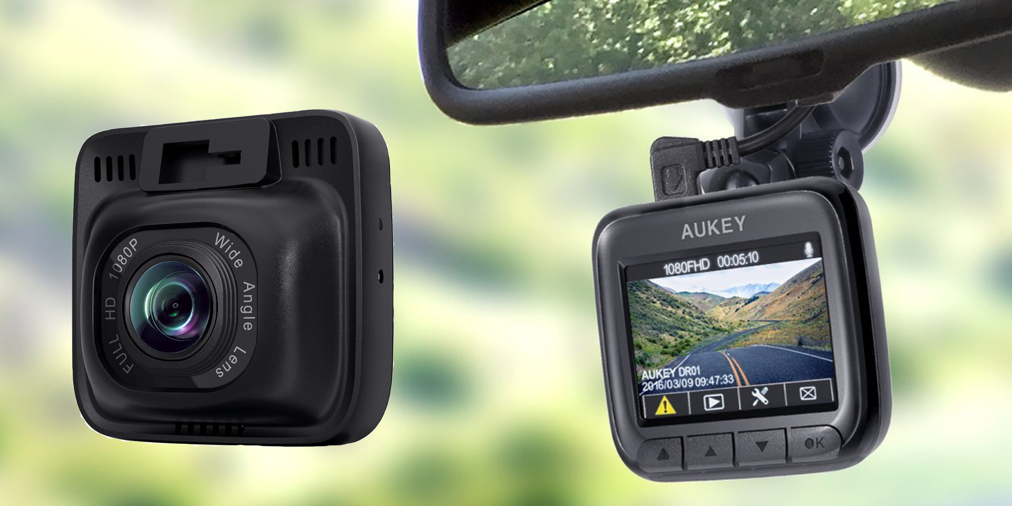 uitslag neutrale lamp Aukey 1080p Sony Exmor Dashcam with Night Vision: $50 shipped (Reg. $70)