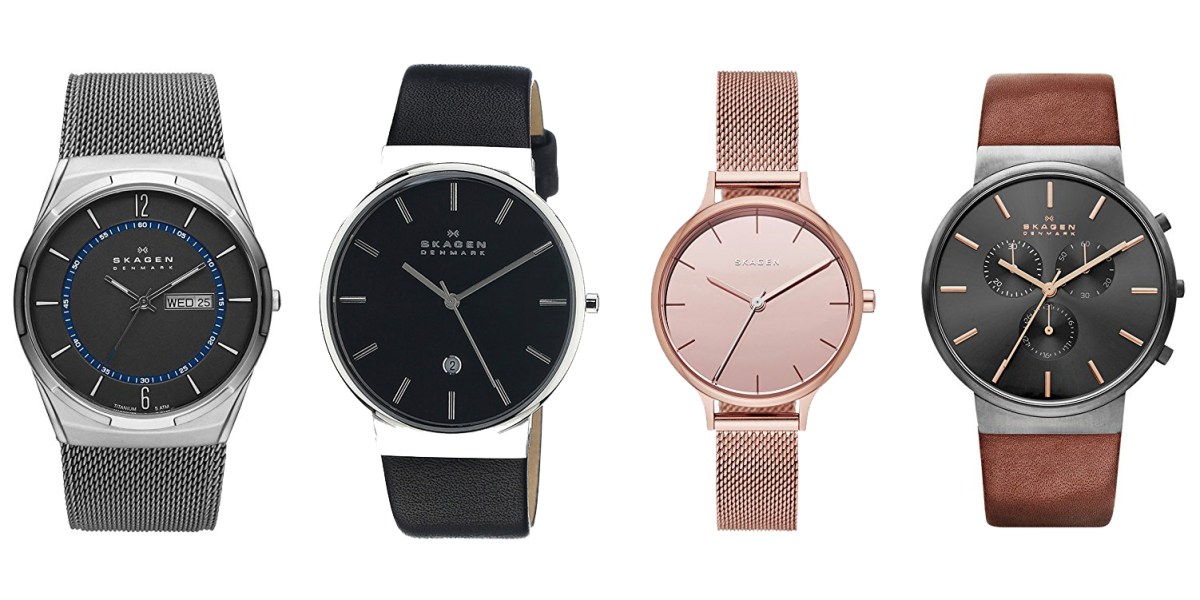 Today's Amazon Gold Box has Skagen Watches and Luggage from $23
