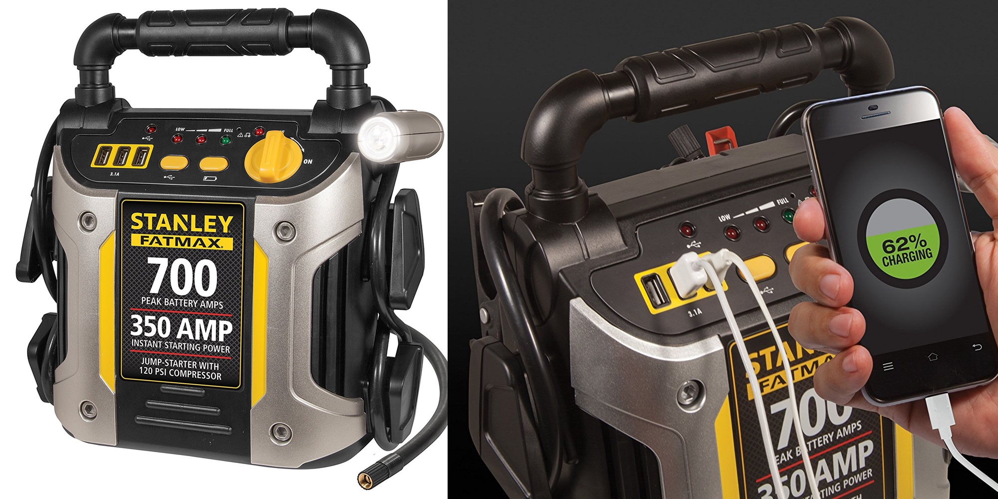 Stanley FatMax 350A Jump Starter w/ 3 port USB charging 37 shipped