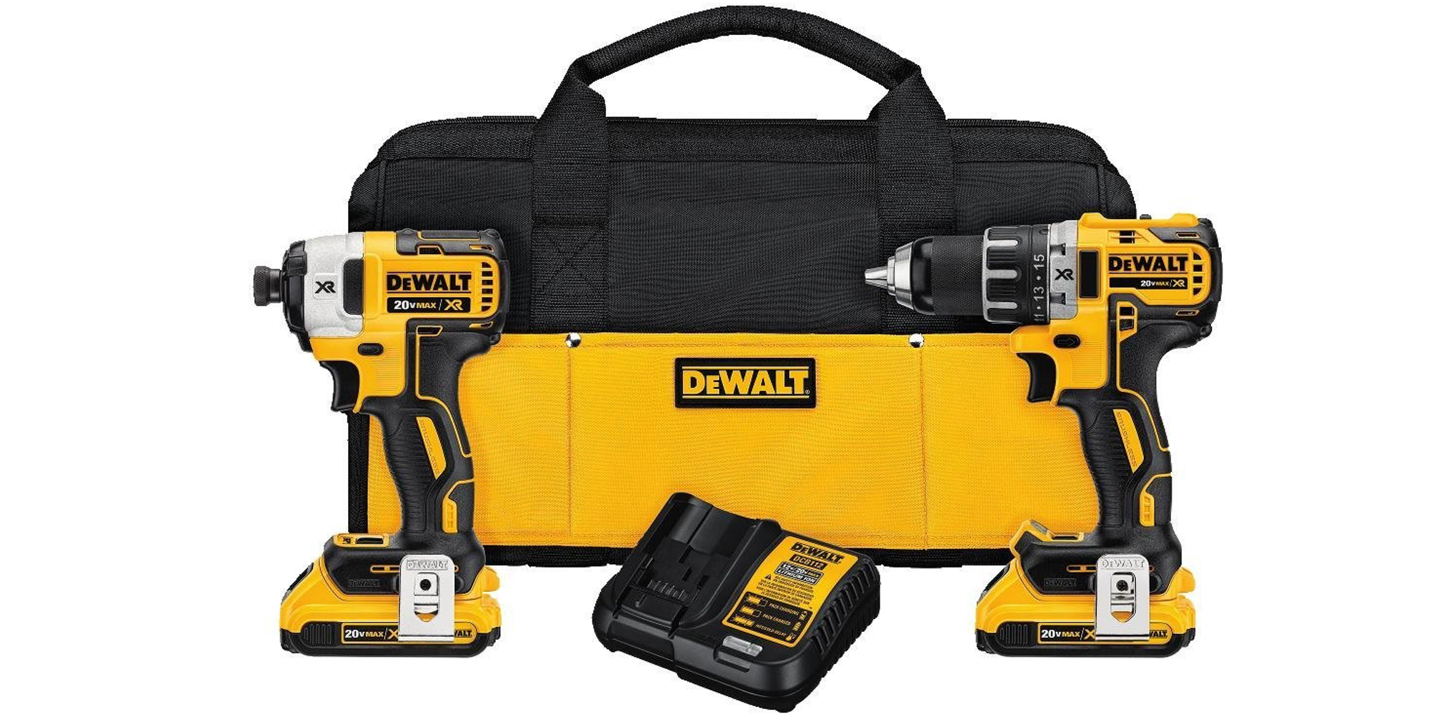 DEWALT 20V Compact Drill/Driver & Impact Driver Combo Kit 186 (Reg