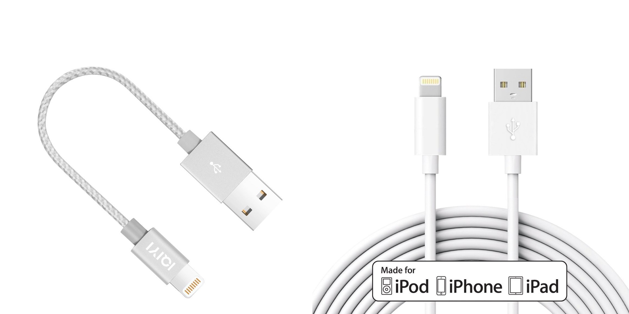 MFi Lightning cables Nylon Braided 6inch or 10 footer 6 Prime