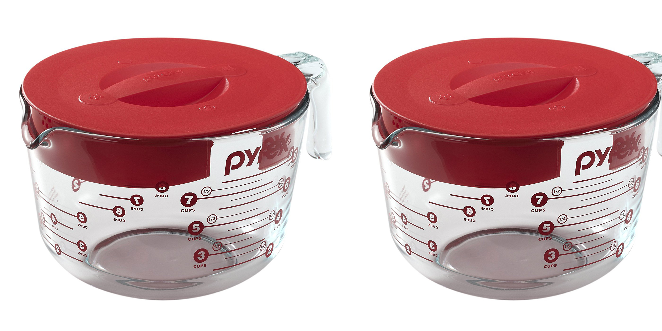 Pyrex 8Cup Glass Measuring Cup with Lid now down to 12 Prime shipped