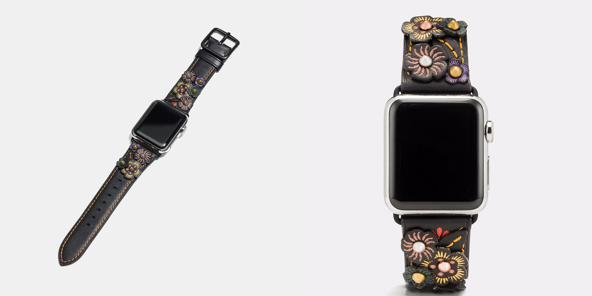 Coach apple watch outlet band flowers