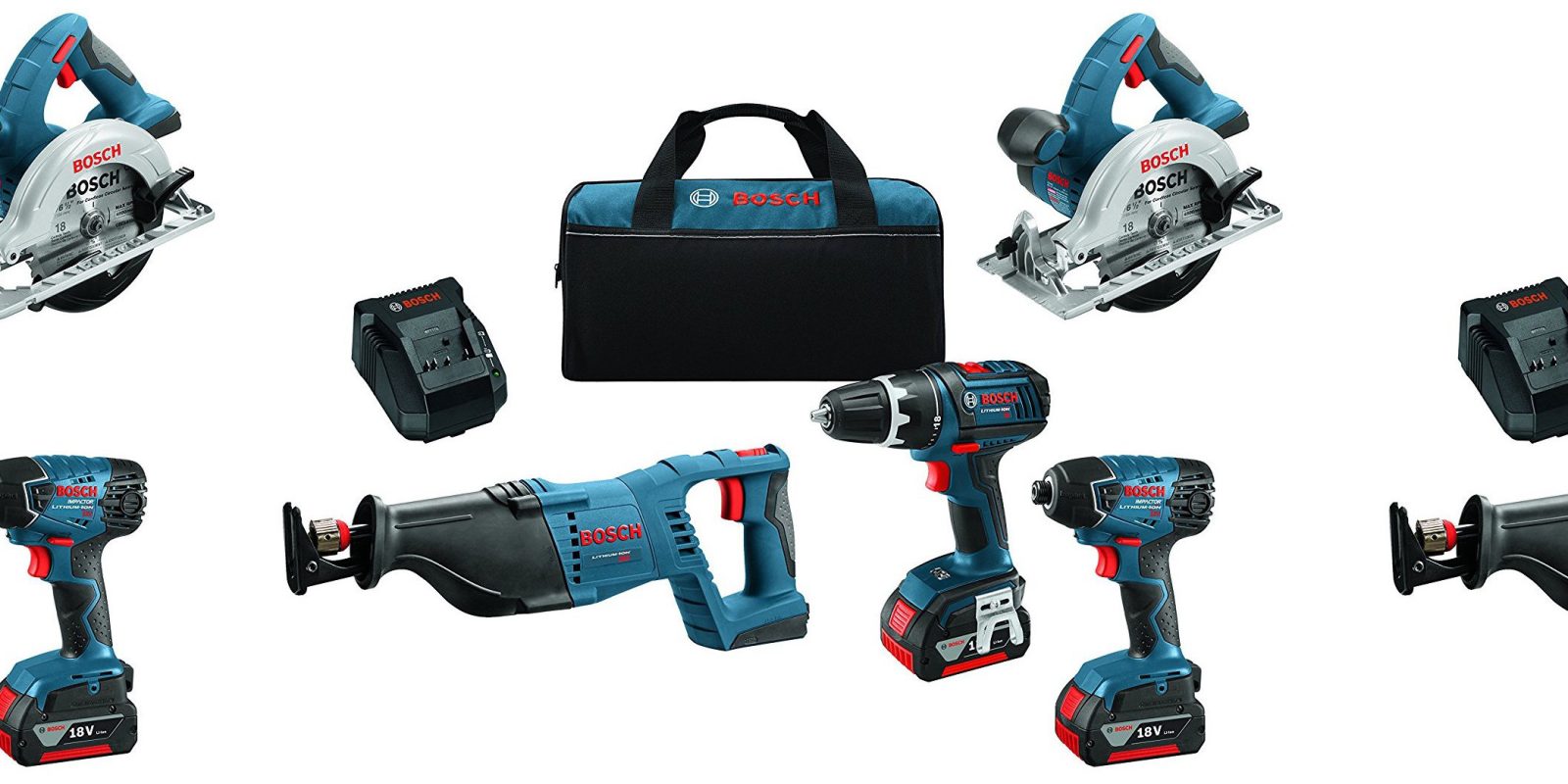 Amazon has the Bosch 18V 4Tool Combo Kit for just 285 today (Reg