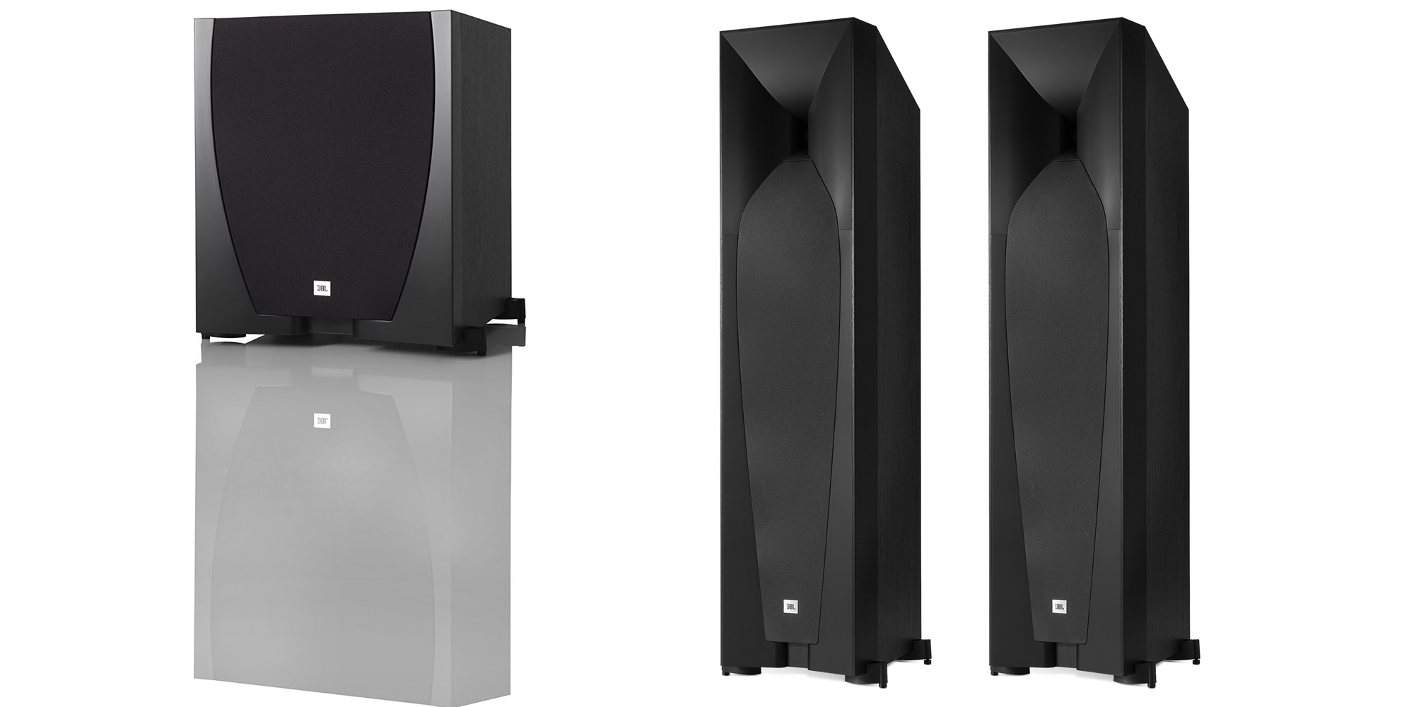 JBL Speakers: Floorstanding (pair) $259 and 10-inch Subwoofer $189