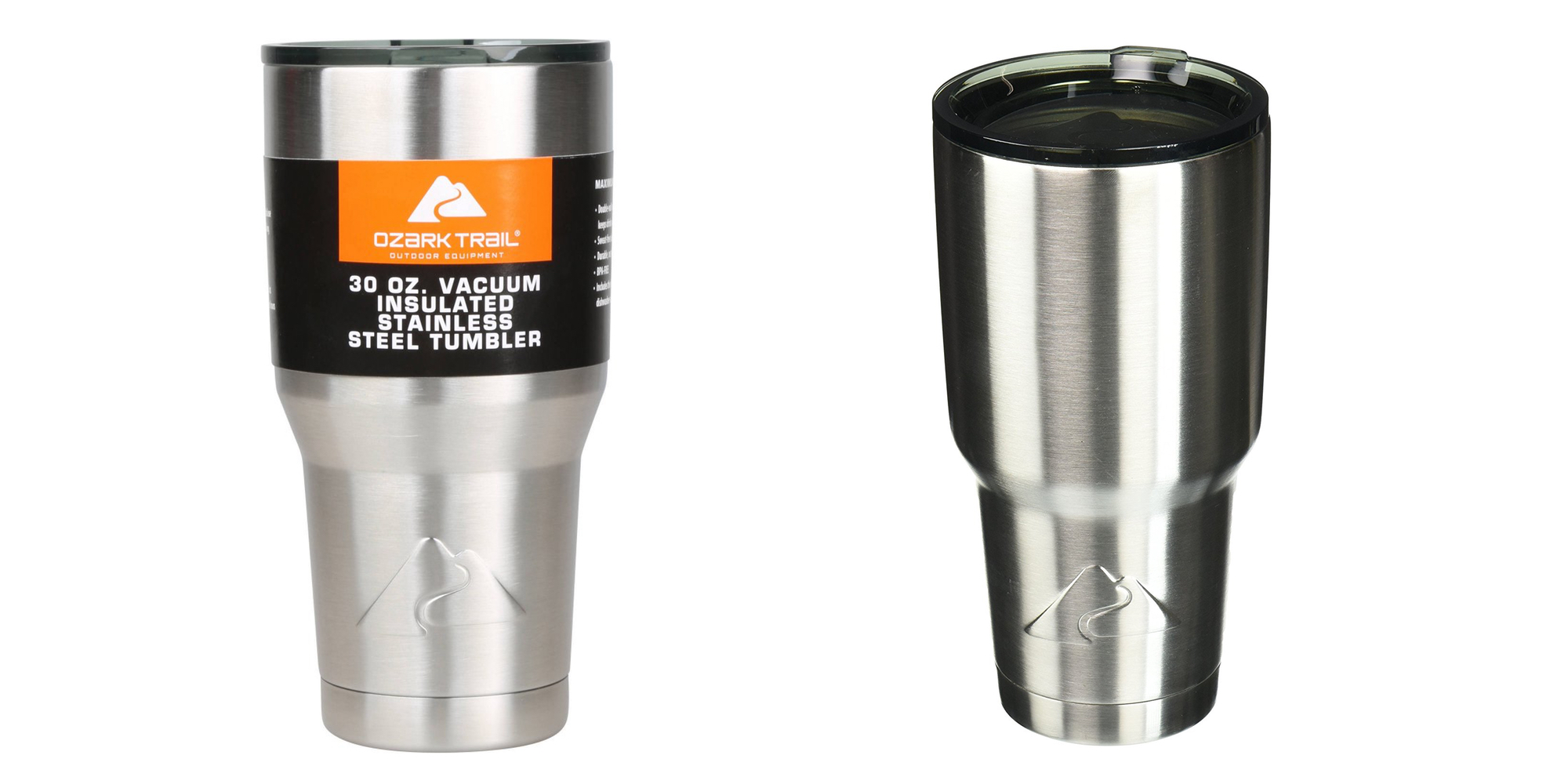 Ozark Trail Double Wall Vacuum Sealed Stainless Steel Tumbler, 30