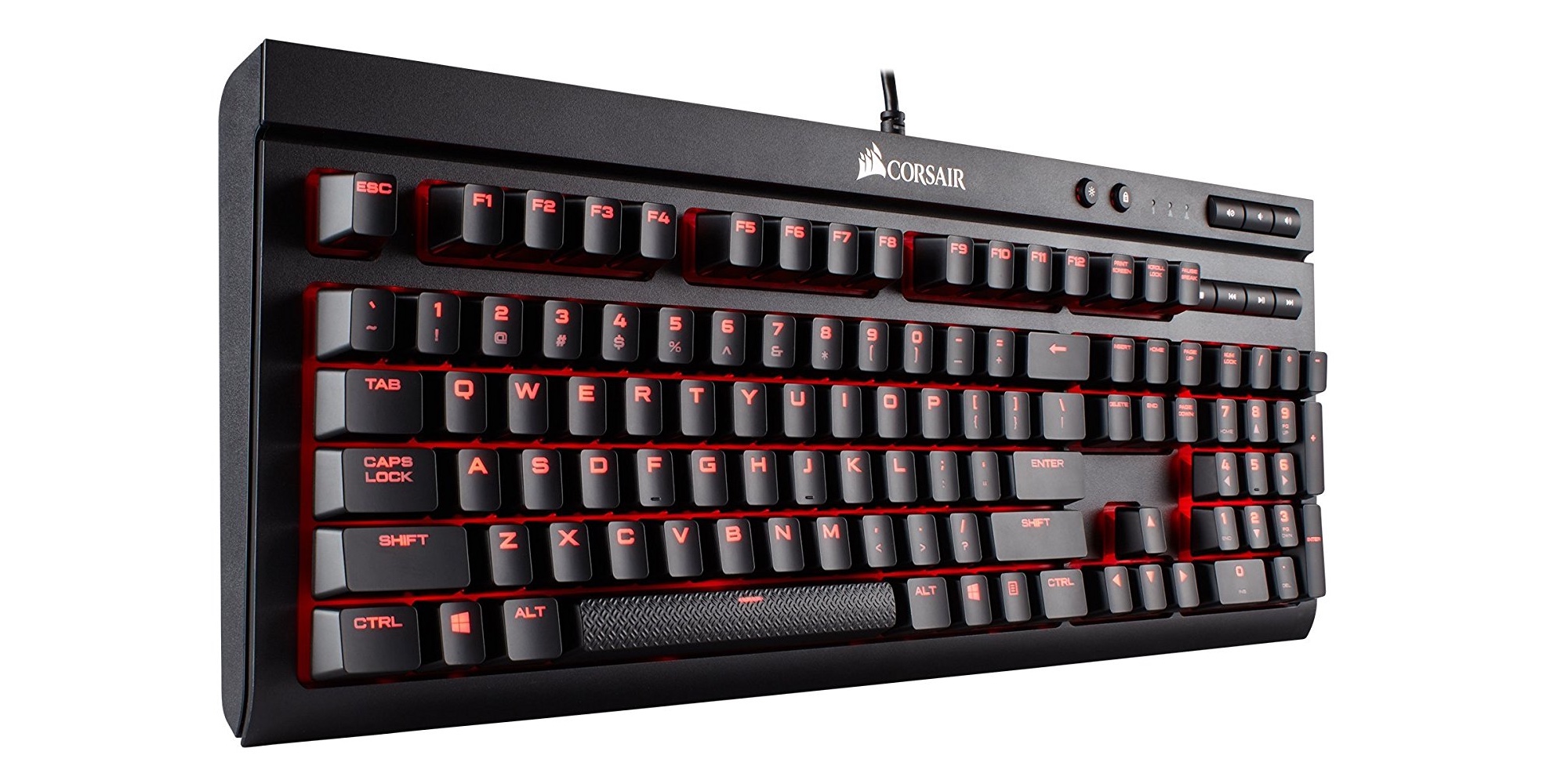 The dust and spill resistant Corsair Gaming Mechanical Keyboard is down
