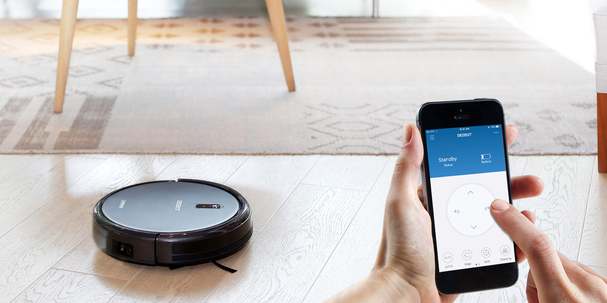 ECOVACS N79 Robotic Vacuum can be controlled w/ your iPhone for $160