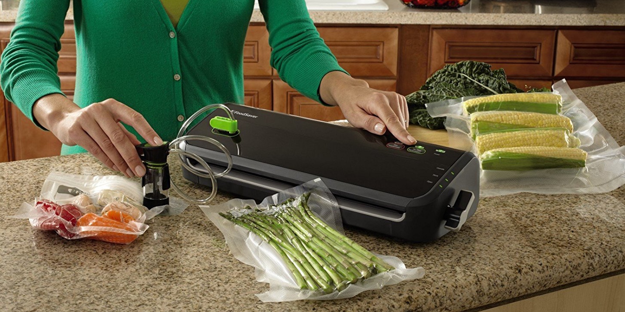Keep produce fresh with the FoodSaver Vacuum Sealing System for 47