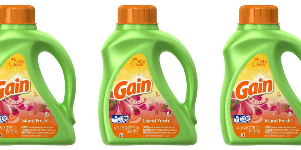 gain detergent laundry liquid fresh island oz loads 2x fl he scent upcitemdb concentrated drugstore barcode household cleaning hec freshlock