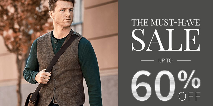 Jos. A. Bank offers up to 60% off sitewide including suits, dress ...
