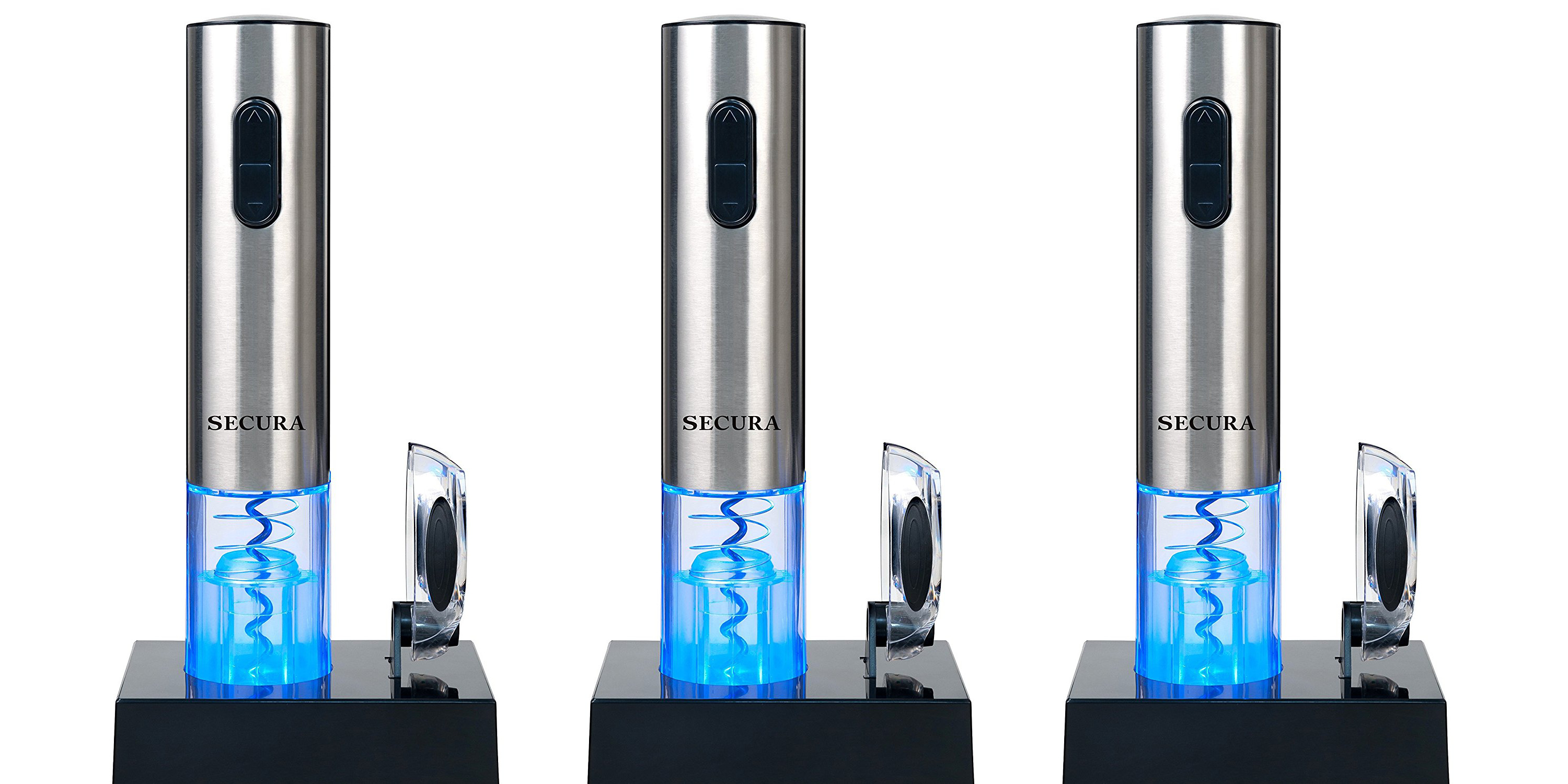 Pop your next bottle in style w/ the Secura Stainless Steel Electric