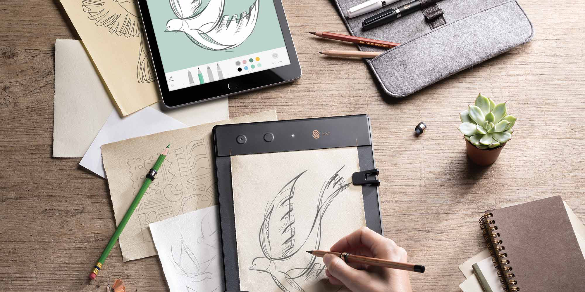 The Slate 2+ can instantly turn your pencil drawing into a digital copy ...