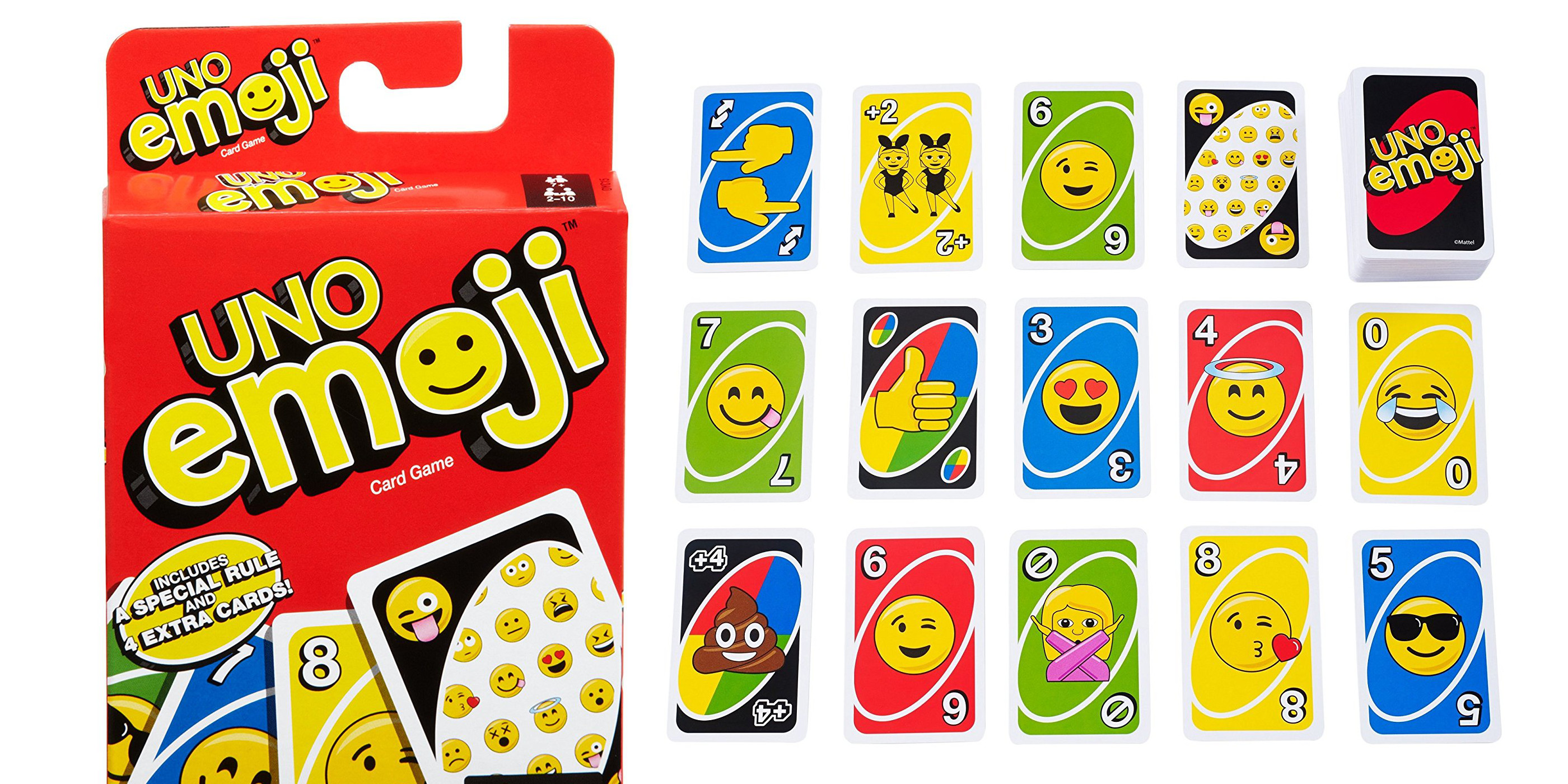 UNO Emoji Kartenspiel Mattel Card Game DYC15 Neuware
