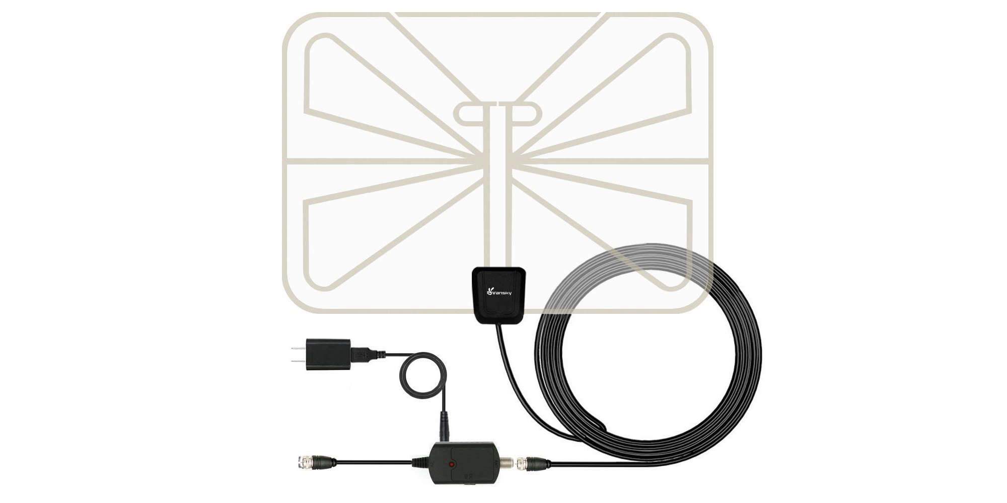 Prep for the Super Bowl w/ a 50mi. HD Antenna for 11 Prime shipped