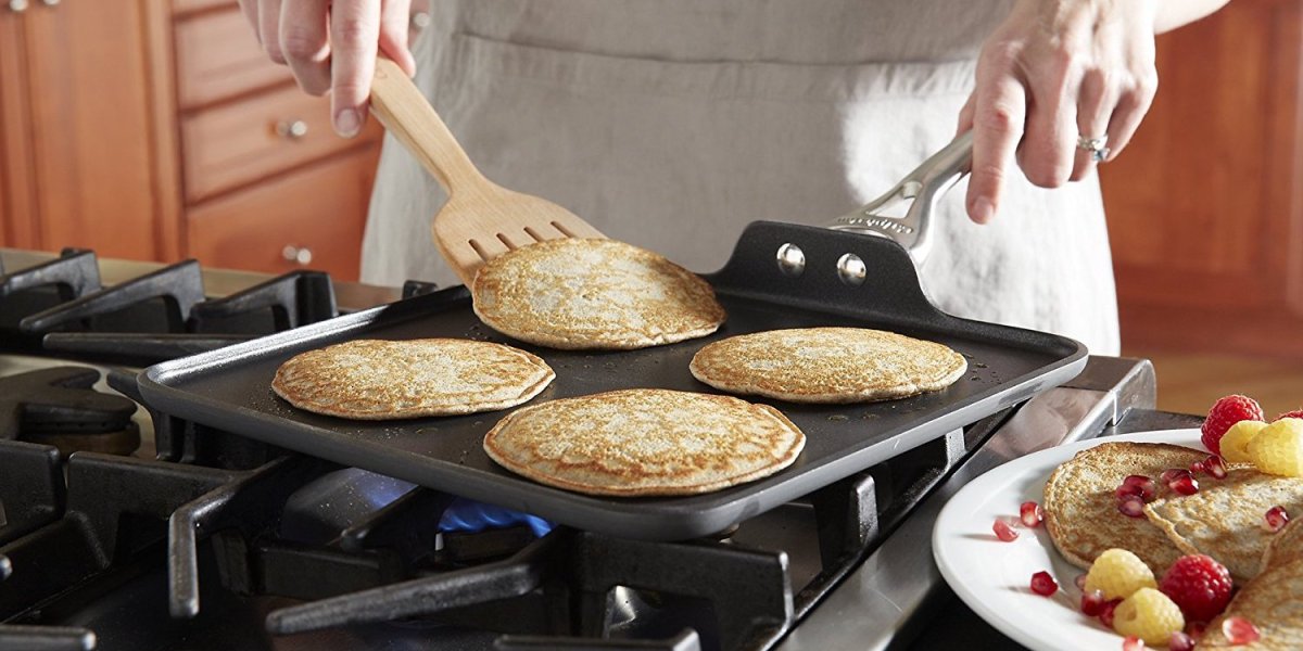 Make the perfect pancakes w/ Calphalon's 11-Inch Square Griddle Pan for $30