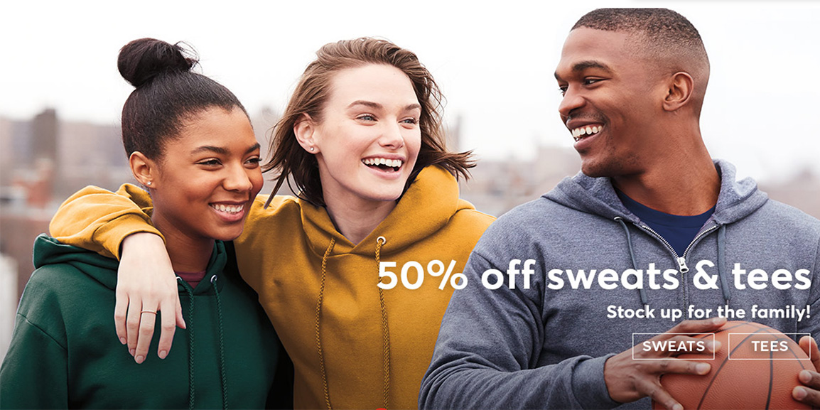 Hanes Sale takes up to 60% off sweatpants, t-shirts, and more for the ...